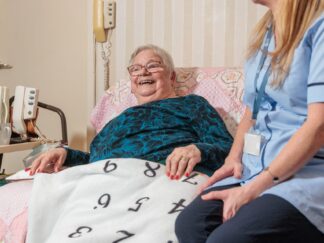 Service user with carer