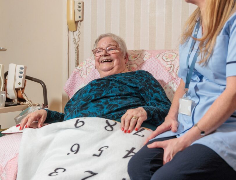 Service user with carer
