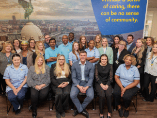 group picture of Mersey Care Julie Ann staff members