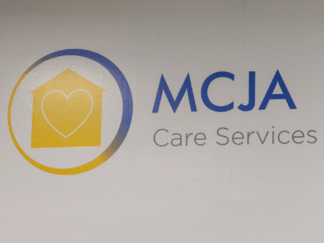 MCJA logo who is a finalist for the HCA awards