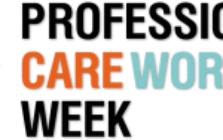 Logo for professional care workers week