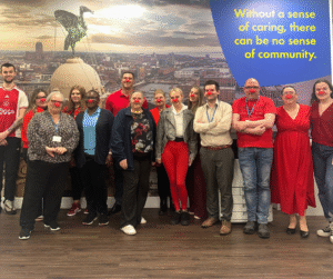 red nose day celebrations at merseycare julie ann