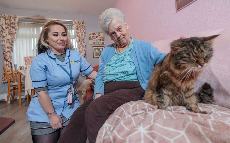 Carer providing private care services to a service user