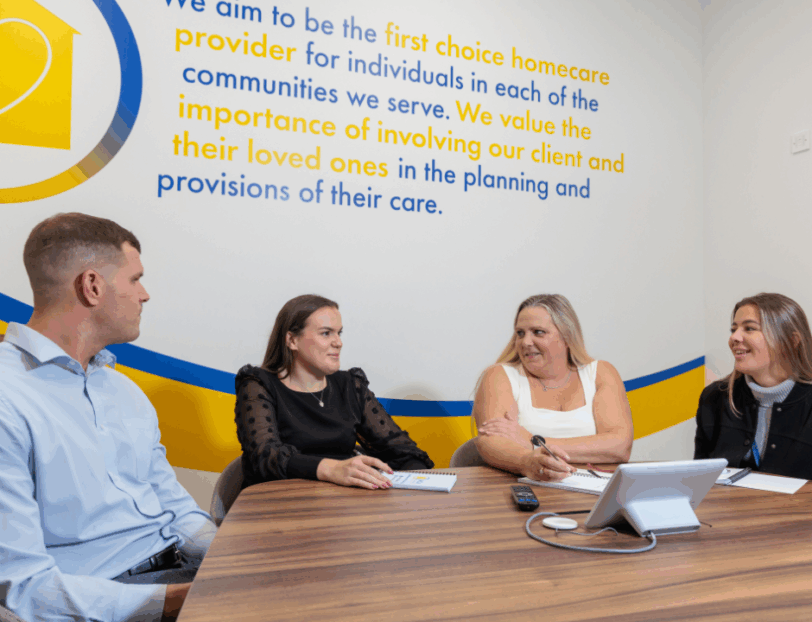 MerseyCare Julie Ann team members discussing whistleblowing